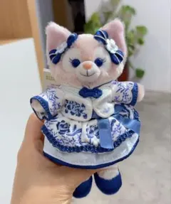 お顔厳選 上海ディズニー 青花 リーナベルぬいぐるみキーチェーン