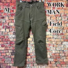 美品☆ワークマン　ストレッチマイクロウォームパンツ　ストレッチ素材　カーキ　M