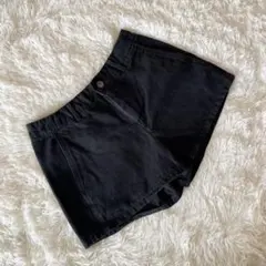 《ユニクロ/UNIQLO》【サイズ24】ショートパンツ　ブラック デニム