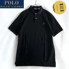 未使用級 ポロ ラルフローレン 現行 ポロシャツ ブラック ポニー刺繍