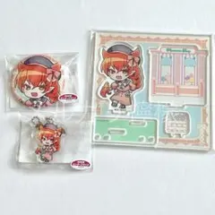 アメリ　チェックセーラー　入間 まるくじ　缶バッジ　アクリルジオラマ