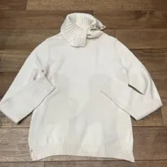 ブルーレーベルクレストブリッジ　タートルネックチェック金ボタンセーターサイズ38