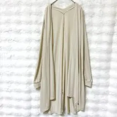 アズールバイマウジー ロングカーディガン シンプル ゆったり 上品 きれいめ