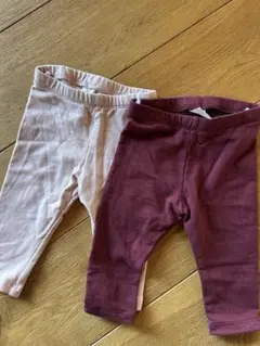H&M レギンス 2枚セット　オーガニックコットン