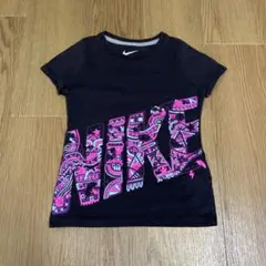 NIKE キッズ Tシャツ ブラック　レインボー