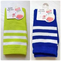 新品　子供靴下2足セット　ソックス　ハイソックス　フリーサイズ