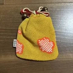 井澤屋　花模様の小型巾着袋