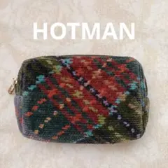 HOTMAN シェニール織りチェック柄 ポーチ フェイラー好きの方にも