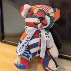 コンラッドホテル　2020オリンピック国旗柄テディベアキーホルダー