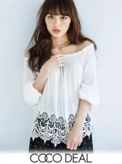 COCO DEAL オフショルダー長袖ブラウス