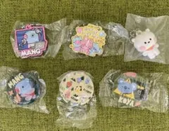 BT21 くら寿司 ビッくらポン フィギュア 缶バッジ ラバマス　6点セット