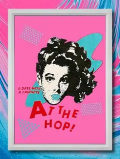 AT-THE-HOP / 東京 原宿【A4サイズ写真ポスター額装付き２点セット】