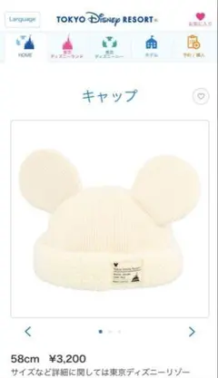 ディズニー　キャップ