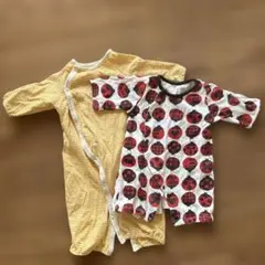 ロンパース2点セット（ストライプ・チェック）