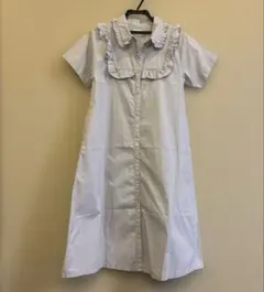 merry jenny 半袖　フリル襟　シャツワンピース