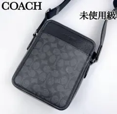 未使用級 ✨ COACH コーチ サリバン ショルダーバッグ シグネチャー 黒のサムネイル
