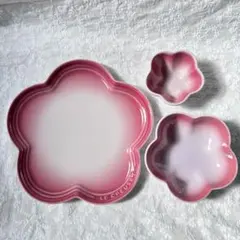 ♡ルクルーゼ ソルベコレクション フラワー プレート LC14cm 新品 皿