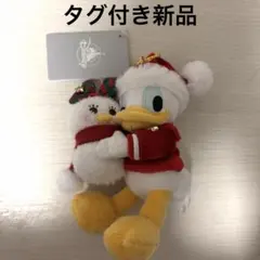 ディズニー ストア クリスマス ドナルド デイジー キーチェーン ぬいぐるみ