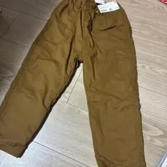UNIQLO ストレッチウォームイージーベイカーパンツ 110 ブラウン