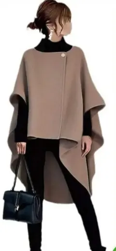 カーニキ色 ニッチデザイン ポンチョ・ケープコート