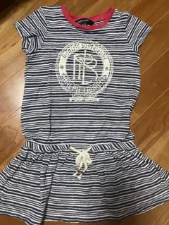 Ralph Lauren ストライプ 半袖ワンピース 3/3T