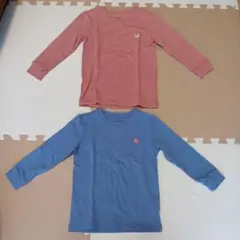 ユニクロキッズ　ヒートテックコットン　ロングスリーブ　シャツ　2枚セット