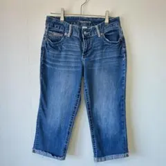 モーリス クロップドパンツ ロールアップ 5/6 青 綿 ジーンズ デニムのサムネイル