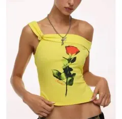 heaven by marc jacobs ワンショルダーローズタンク