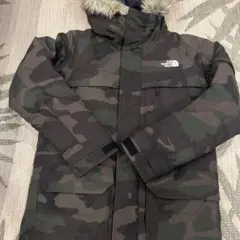 ノースフェイスダウン　メンズ　迷彩カモ