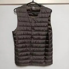 UNIQLO ウルトラライトダウンベスト S ブラウン