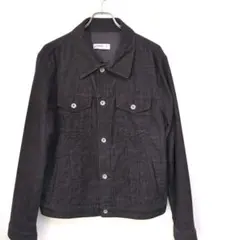 GAP　メンズ　コーデュロイトラッカージャケット　XL　ブラック　ショート丈