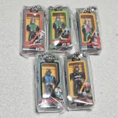 仮面ライダー ソフビパッケージチャーム 旧1号 1号 2号 V3 ブラック