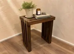 国産桧ほぞ組】木製フラワースタンド 幅50cm×高さ35cm 飾り台 花台
