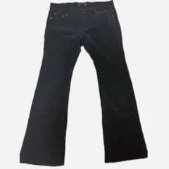 ブラック ブーツカットデニム