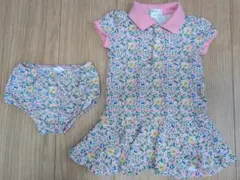 【ほぼ未使用】ラルフローレン 花柄ワンピース ベビー 80cm