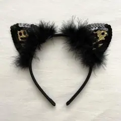 猫耳　カチューシャ　スパンコール