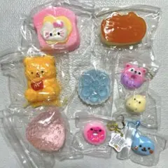 水感 もちもち スクイーズ セット まとめ売り ミニ トースト ザクザク キティ