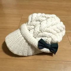 最終値下げ‼️キッズ☆つば付きニット帽☆