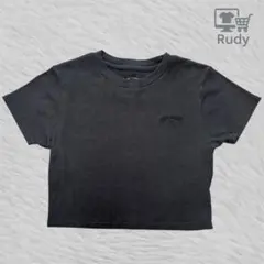 BILLABONG クロップドT チャコール M ショート丈