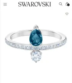 新品 SWAROVSKI 52 Vintage ブルー リング スワロフスキーのサムネイル