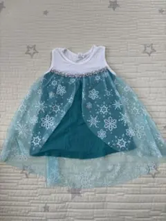 エルサ風ワンピース 100cm アナと雪の女王