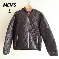 メンズ　ダウンジャケット　L　ブラック