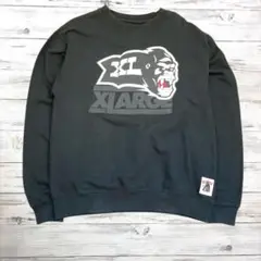 XLARGE エクストララージ スウェット デカロゴ ブラック M 0335