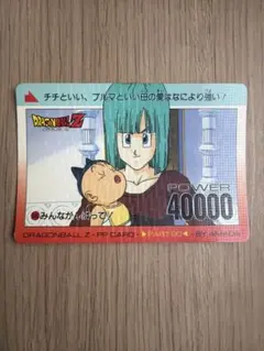 ドラゴンボールZ PPカード ブルマ＆トランクス 885 423