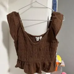 ROXY ブラウン Vネック キャミソール