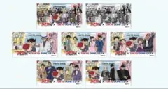 名探偵コナン　東京ドームシティ　ステッカー コナン展　30周年　7種セット