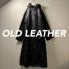 オーバーサイズ レザー 本革 コート 90's vintage ジャケット