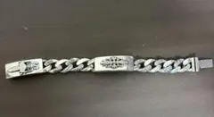 シルバー925 フローラルダガーIDファンシーリンク　シルバーブレスレット