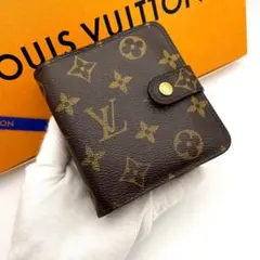 モノグラム コンパクトジップ 二つ折り財布 ルイヴィトン ラウンド ファスナー