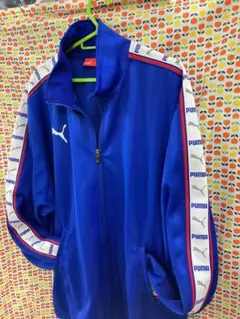 PUMA 青 ジッパージャケット